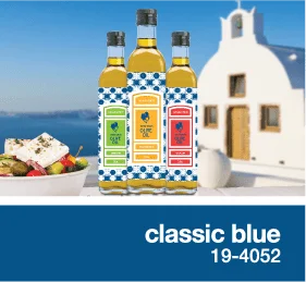 classic blue in labels